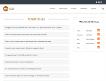 Tablet Screenshot of mining-trends.com